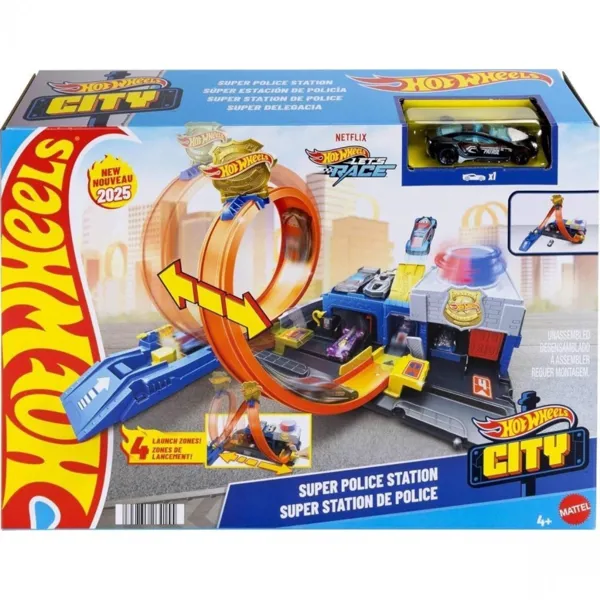 Hot Wheels Polis İstasyonu Oyun Seti JBM71 - Hot Wheels - Ürün Görseli 1