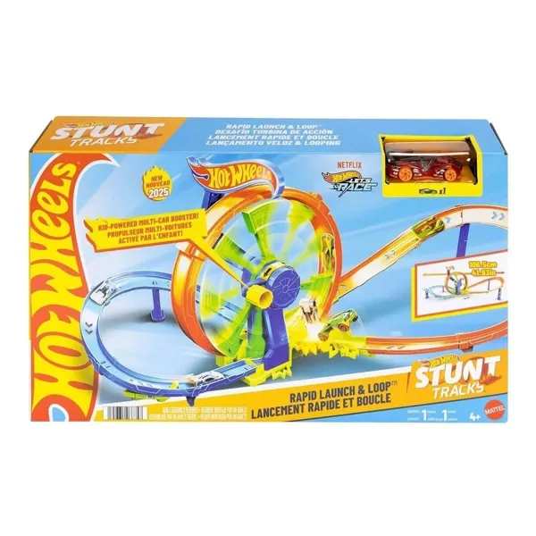 Hot Wheels Hızlı Fırlatma ve Döngü Parkuru Oyun Seti JBX65 - Hot Wheels - Ürün Görseli 1