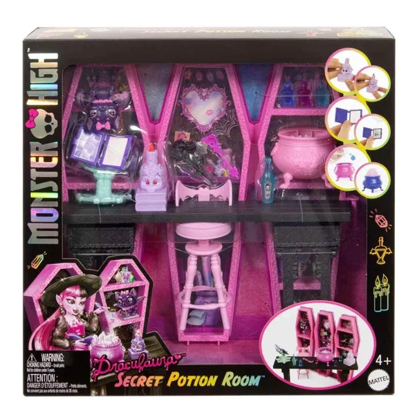 Monster High Draculaura'nın Gizli İksirler Odası Oyun Seti JBF15 - Monster High - Ürün Görseli 1