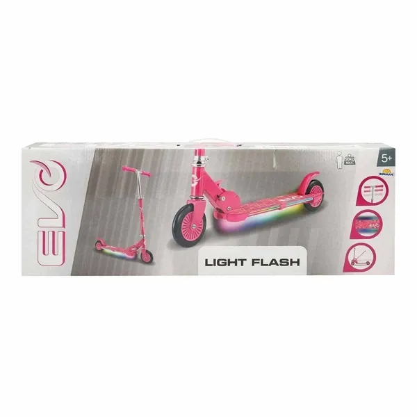 Evo 2 Tekerlekli Flash Işıklı Pembe Scooter - Sunman Oyuncak - Ürün Görseli 1