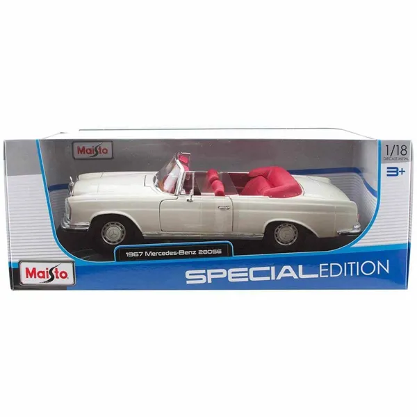 Maisto 1/18 1967 Mercedes-Benz 280SE - MAİSTO - Ürün Görseli 1