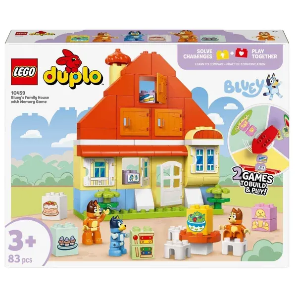Lego Duplo Bluey Ailesinin Evi ve Hafıza Oyunu İnteraktif Oyuncak 10459 - Lego - Ürün Görseli 1