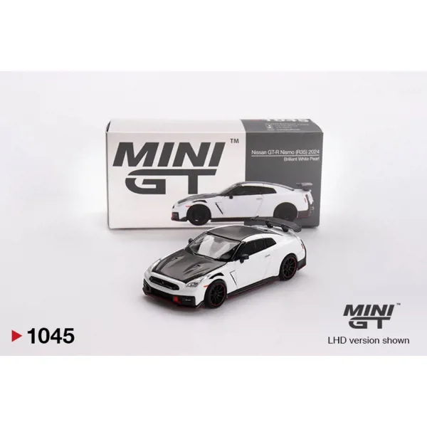 Mini GT 1/64 Nissan GT-R Nismo 2024 Brilliant White Pearl mgt01045 - MINI GT - Ürün Görseli 1