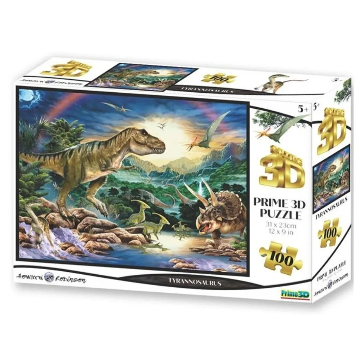 Prime 3D - Tyrannosaurus - 100 Parça Puzzle PRM/10526 - Neco Toys - Ürün Görseli 1
