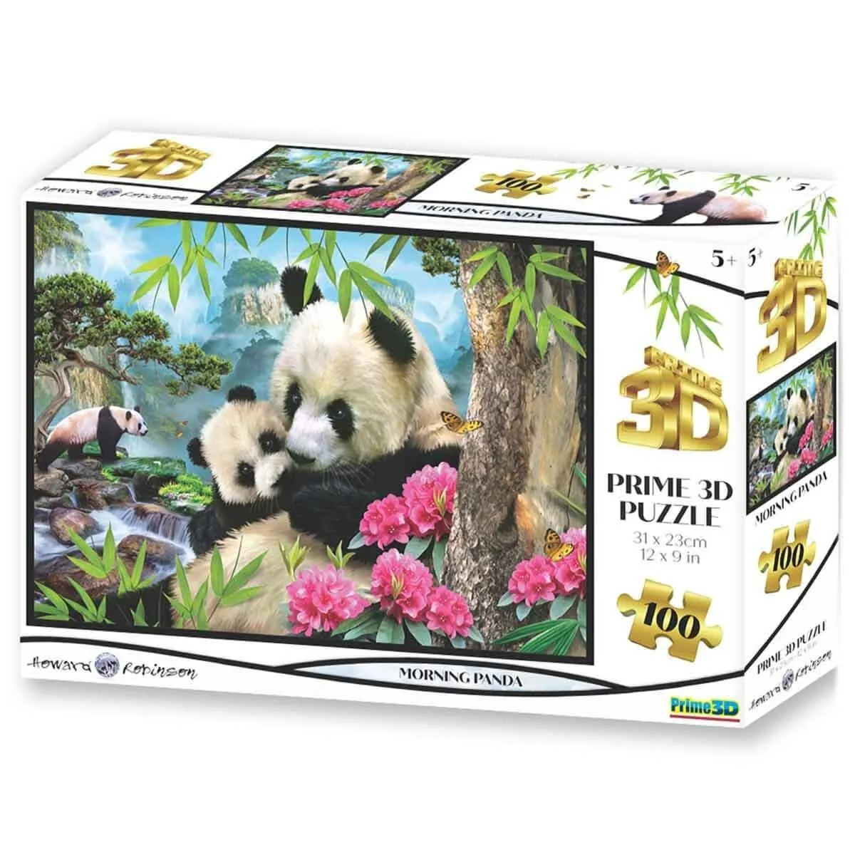 Prime 3D - Panda Günaydın - 100 Parça Puzzle PRM/10640 - Neco Toys - Ürün Görseli 1