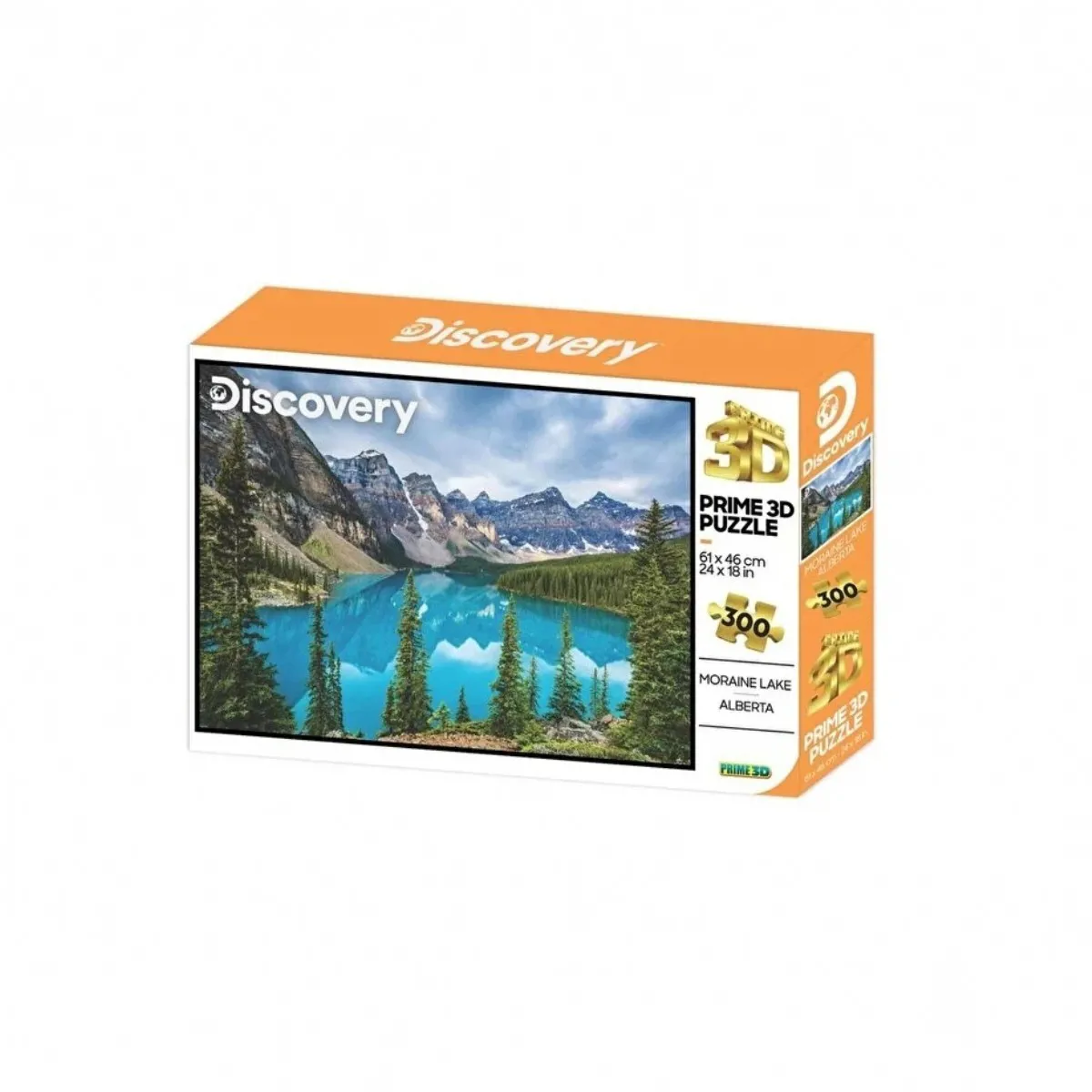 Prime 3D - Discovery Moraine Gölü - 300 Parça Yetişkin Puzzle PRM/12168 - Neco Toys - Ürün Görseli 1