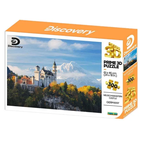 Prime 3D - Discovery Neuschwanstein Kalesi - 300 Parça Yetişkin Puzzle PRM/12172 - Neco Toys - Ürün Görseli 1