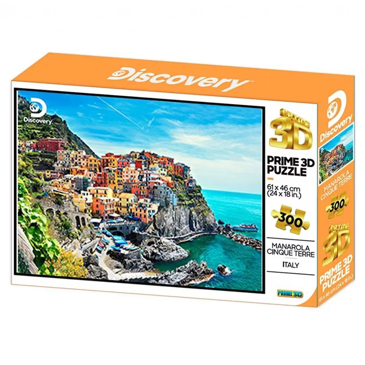 Prime 3D - Discovery Manarola - 300 Parça Yetişkin Puzzle PRM/12173 - Neco Toys - Ürün Görseli 1