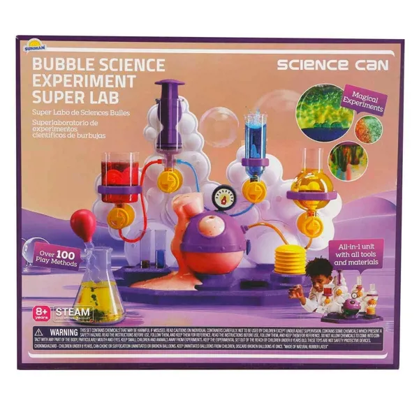 Sunman Bilim Set Süper Köpük Laboratuvarı 61prç.  S00005272 - Sunman Oyuncak - Ürün Görseli 1