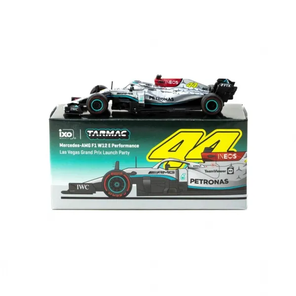 Tarmac Works X iXO Models 1/64 Mercedes-AMG F1 W12 E Performance Las Vegas Grand Prix Launch Party - TARMAC - Ürün Görseli 1