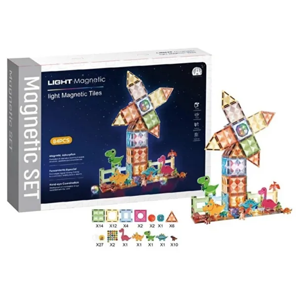 Magnetic Tiles Star Diamond Light Version 82 Parça CH1221 - Ürün Görseli 1