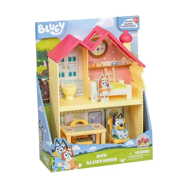 Bluey Mini Ev ve Figür Oyun Seti - Neco Toys - Ürün Görseli 1