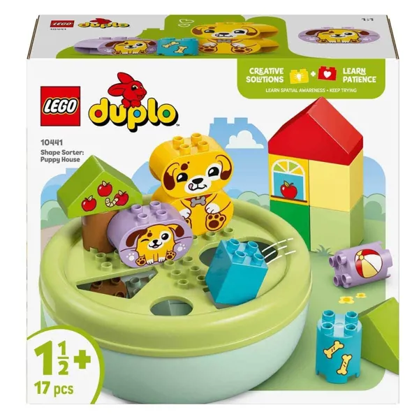 Lego Duplo İlk Şekil Ayırıcı: Köpek Evi Küçük Çocuklar için Eğitici Oyuncak 10441 - Lego - Ürün Görseli 1