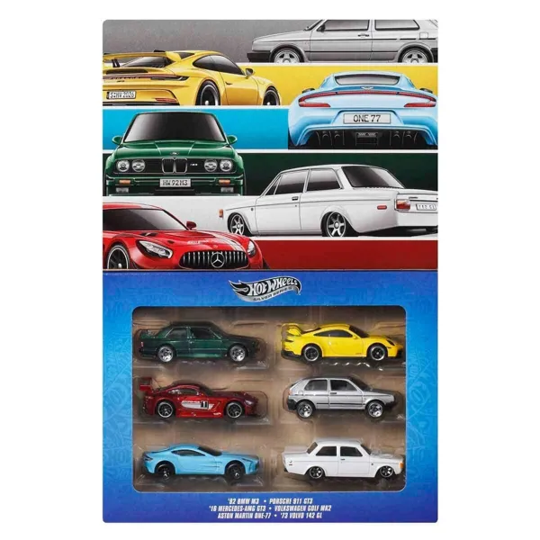 Hot Wheels Silver Serisi Euro Style 6’lı Paket JLB25 - Hot Wheels - Ürün Görseli 1