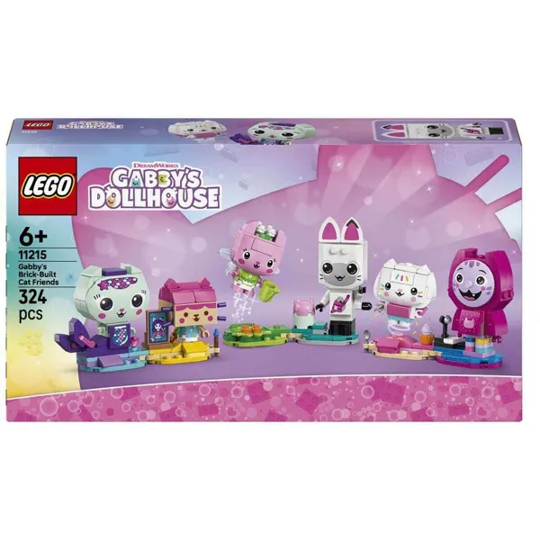 Lego Gabby's Dollhouse Gabby'nin Parçalarla İnşa Edilen Kedi Arkadaşları 11215 - Lego - Ürün Görseli 1