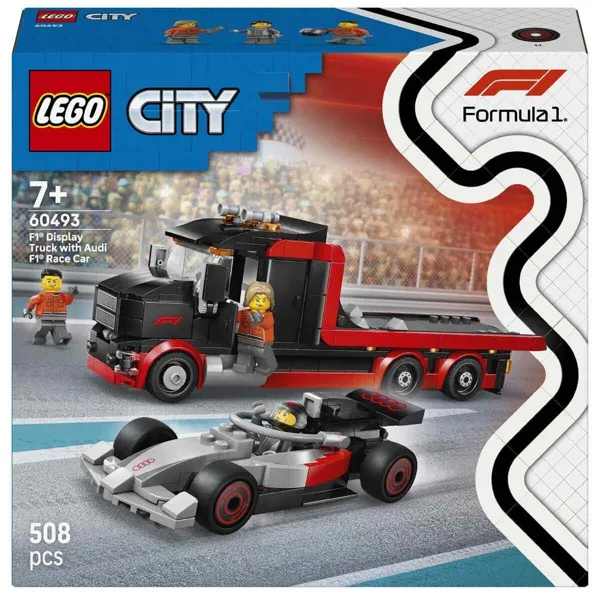 Lego City Audi F1 Yarış Arabalı F1 Sergileme Kamyonu 60493 - Lego - Ürün Görseli 1