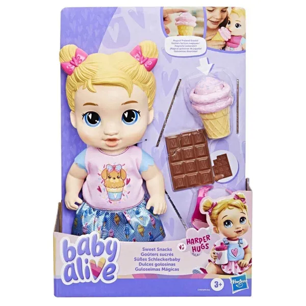 Baby Alive Tatlı Atıştırmalıklar Harper Sarılma Bebeği G1449 - Baby Alive - Ürün Görseli 1
