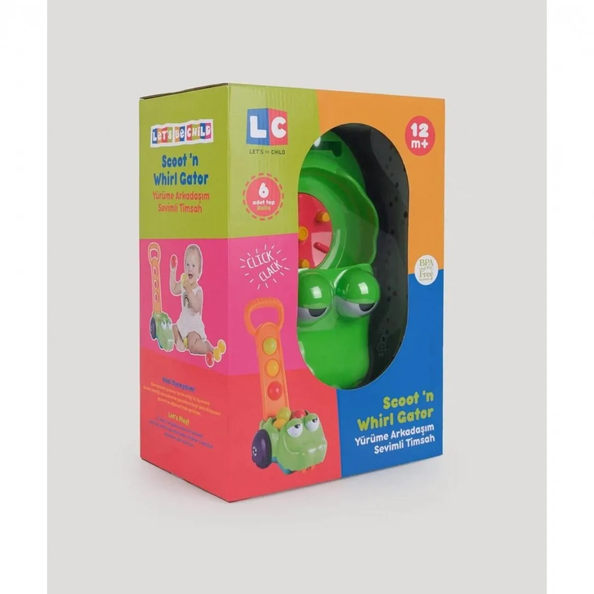 LC Yürüme Arkadaşım Sevimli Timsah LC-31078 - Let's be Child - Ürün Görseli 1