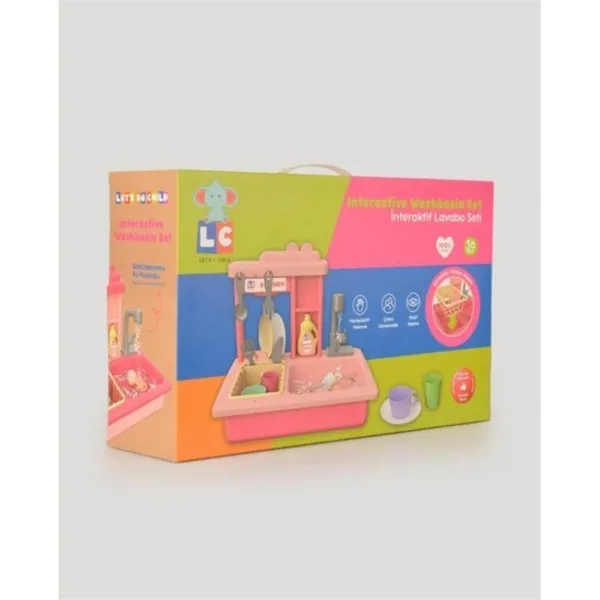 LC Pilli Lavabo Seti  İnteraktif - Turkuaz LC-30916-T - Let's be Child - Ürün Görseli 1