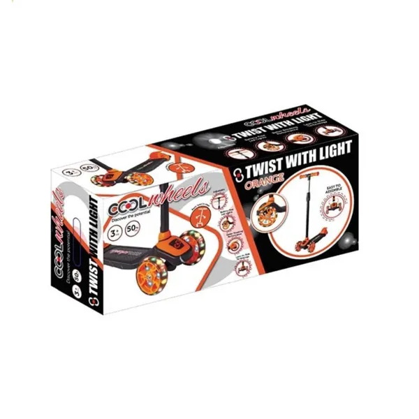 Cool Wheels Işıklı Twist Scooter Turuncu FR58918 - Ürün Görseli 1