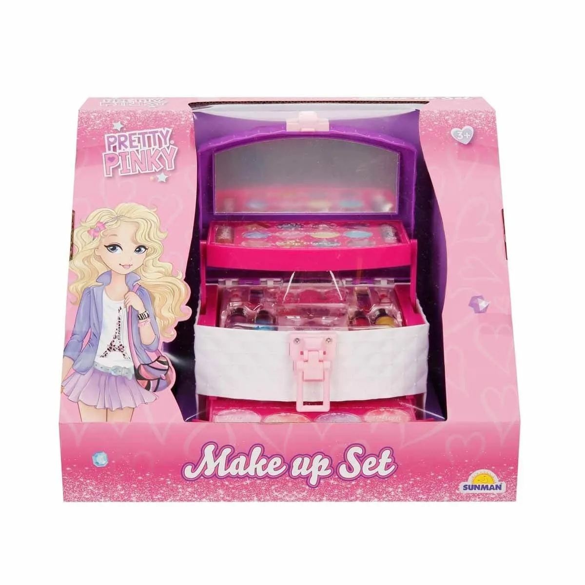 Pretty Pinky 3 Katlı Çantalı Makyaj Seti S00004279 - Ürün Görseli 1