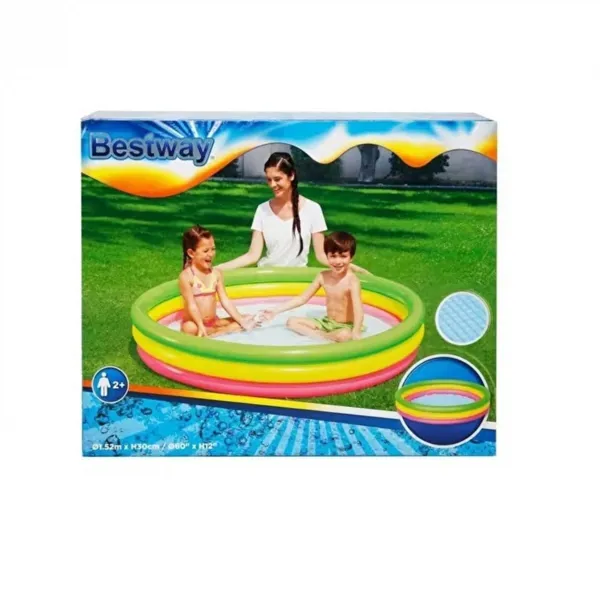 Bestway Çocuk Havuzu Renkli 3 Bölmeli 152x30 cm 51103 - Bestway - Ürün Görseli 1