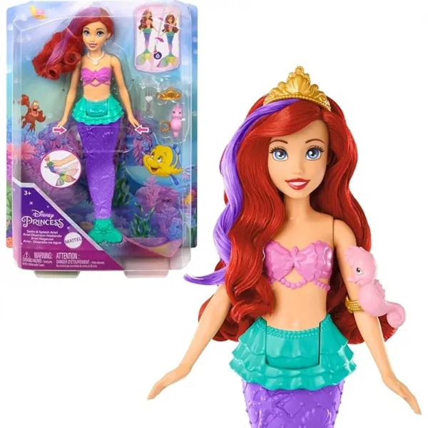Disney Prensesi Yüzen ve Renk Değiştiren Ariel Bebek HPD43 - Disney - Ürün Görseli 1
