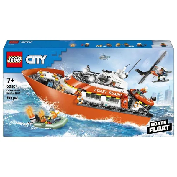Lego City Sahil Güvenlik Kurtarma Botu ve Helikopteri 60504 - Lego - Ürün Görseli 1