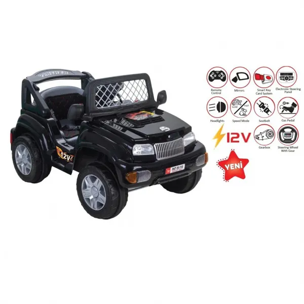 Pilsan Panther 12V Uzaktan Kumandalı Akülü Araba Siyah 05 118P - Pilsan - Ürün Görseli 1