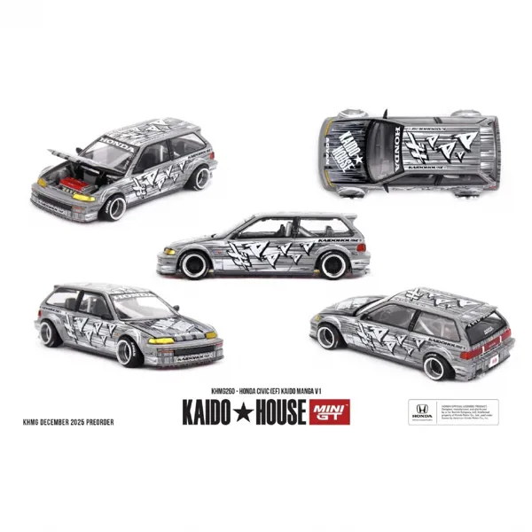Mini GT 1/64 KaidoHouse Honda Civic (EF) Kaido Manga V1 KHMG260 - MINI GT - Ürün Görseli 1