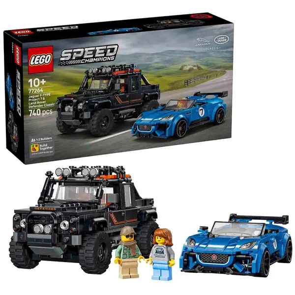 Lego Speed Champions Jaguar Project 7 ve Land Rover Defender 77264 - Lego - Ürün Görseli 1
