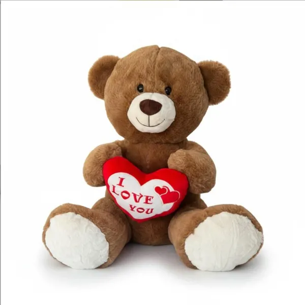 Halley 55 Cm Ayı I Love Kalpli pl50231 - Halley Oyuncak - Ürün Görseli 1