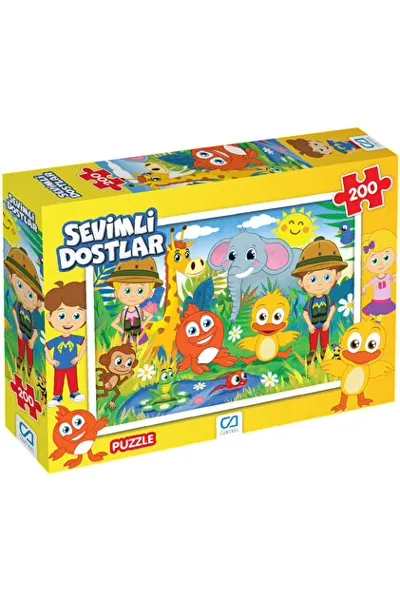 Ca Games Sevimli Dostlar Puzzle 200 - Ca Games - Ürün Görseli 1