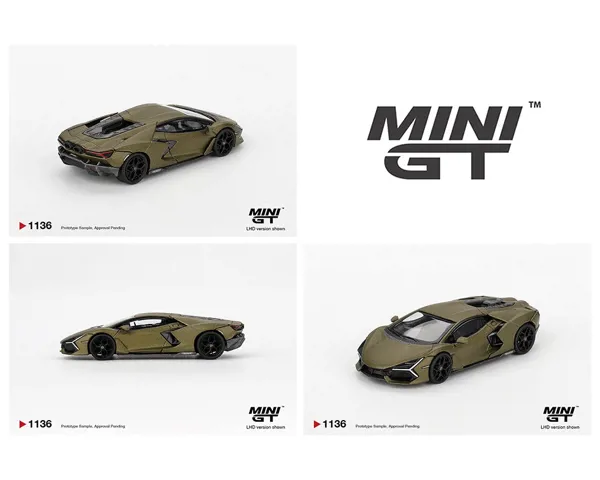Mini Gt 1/64 Lamborghini Revuelto Verde Gea Matte - MINI GT - Ürün Görseli 1