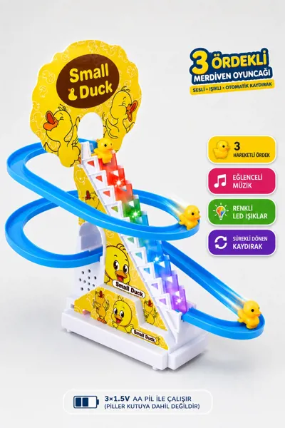 Small Duck Pilli Işıklı Müzikli 3 Ördekli Dön Dolaş - Small Duck - Ürün Görseli 1