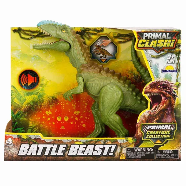 Primal Clash Sesli Savaş Canavarı Dinozor Figürü S00037117  - Primal Clash - Ürün Görseli 1
