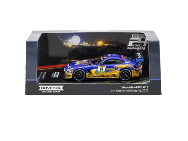 Tarmac Works 1/64 Mercedes-AMG GT3 Nürburgring Rennen 24h 2026 - Tarmac Works HOBBY64 - TARMAC - Ürün Görseli 1