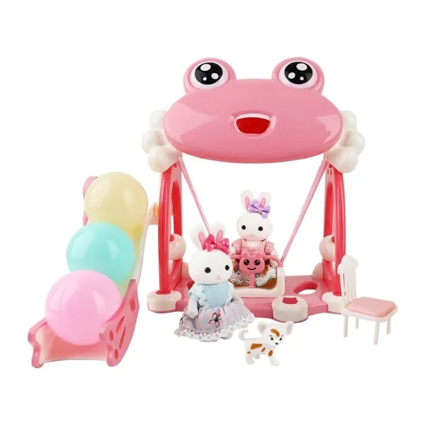 Bay Dreamy Mini Tavşan Kurbağa Salıncaklı Oyun Parkı Seti BIG06630 - Bay Dreamy - Ürün Görseli 1