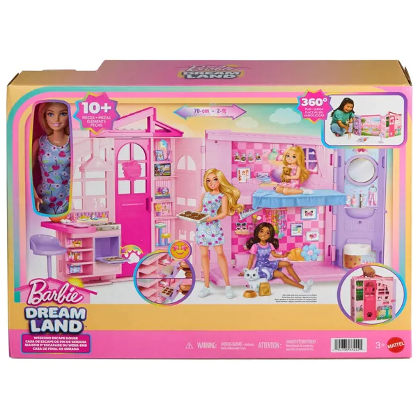 Barbie Hafta Sonu Tatil Evi Ve Bebek Jmd28 - Barbie - Ürün Görseli 1