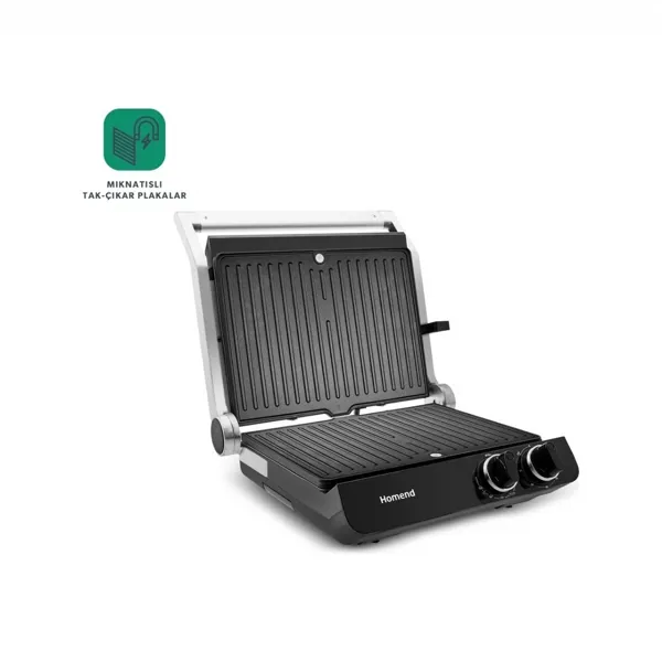 Homend Grilliant 1342H 3in1 2000 W Izgara ve Tost Makinesi - Homend - Ürün Görseli 1