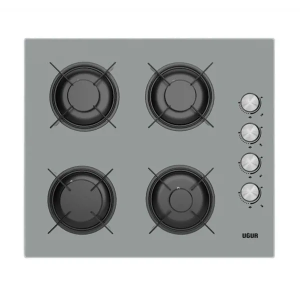 Uğur UEO 6040W0 GCY 2R1 Gri Cam Set Üstü Ocak - Uğur - Ürün Görseli 1