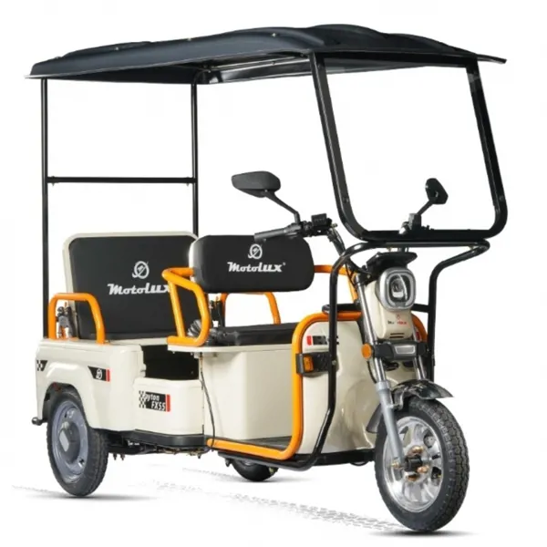 Motolux Fayton Fx55 Üç Tekerlekli Krem-Turuncu Elektrikli Motosiklet - Motolux - Ürün Görseli 1