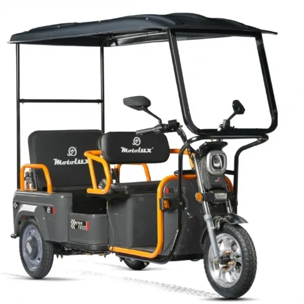 Motolux Fayton Fx55 Üç Tekerlekli Gri(Gümüş)-Siyah Elektrikli Motosiklet - Motolux - Ürün Görseli 1