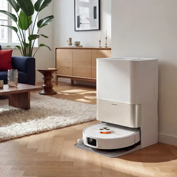 Homend Alex 50 Pro AI Destekli Akıllı Robot Süpürge 28000 PA Emiş Güçlü Beyaz - Homend - Ürün Görseli 1