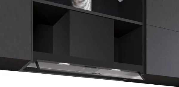 Siemens LJ85BCC60 iQ300 Tam Entegre Davlumbaz 80 cm Cam Dekor, Mat Siyah - Siemens - Ürün Görseli 1