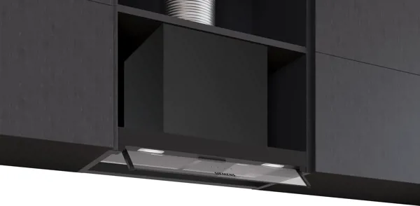 Siemens LJ65BCC60 iQ300 Tam Entegre Davlumbaz 60 cm Cam Dekor, Mat Siyah - Siemens - Ürün Görseli 1