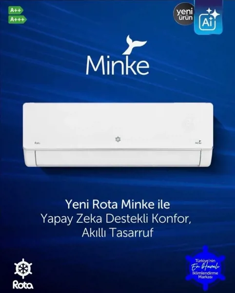 Rota Minke A+++ Wi-Fi 24000 BTU Inverter Duvar Tipi Klima - Rota - Ürün Görseli 1
