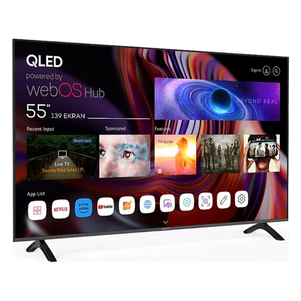 Sunny SN55QUPRL-W02M 4K Ultra HD 55" 139 Ekran Uydu Alıcılı webOS Smart QLED TV - Sunny - Ürün Görseli 1