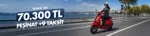 Mondial 50 Wing Scooter Motosiklet Kırmızı