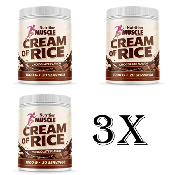 Muscle Nutrition Cream of  Rice 1000g Çikolata Aromalı  3 ADET - Muscle Nutrition - Ürün Görseli 1